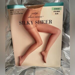 VINTAGE ✳️ JC Penney Silky Sheer Pantyhose ✳️ Average ✳️ Little Beige NEW